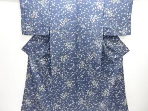 枝花模様小紋着物